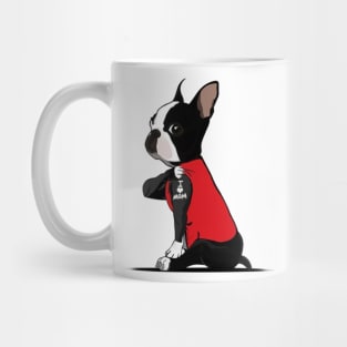 Tattoo Boston Terrier Mom I Love Mom Mug